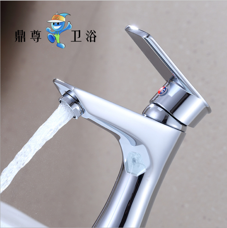 品牌招商 新款铜冷热洗脸盆龙头 高标加厚面盆水龙头厂家直供图2