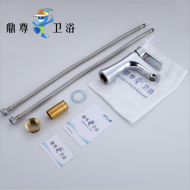 品牌招商 新款铜冷热洗脸盆龙头 高标加厚面盆水龙头厂家直供图3
