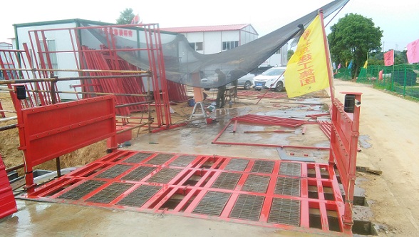 襄阳谷城工地感应洗车机 工地专用洗轮机 建筑工地自动洗车机图1
