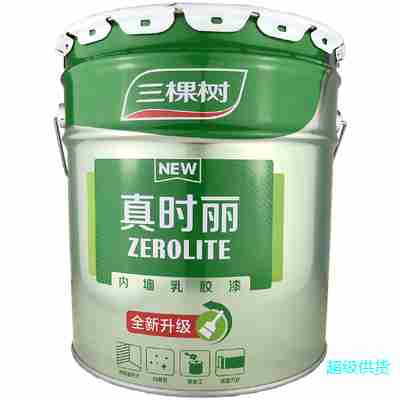 三棵树漆真时丽内墙乳胶漆24KG/桶室内家用白色墙面漆自刷墙油漆环保涂料图3