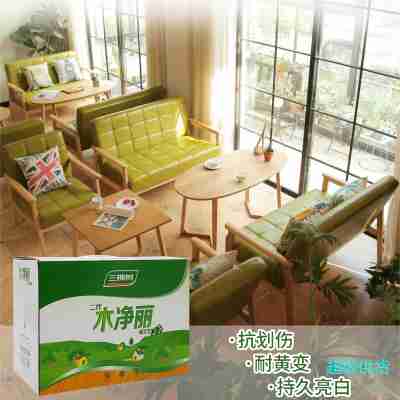 三棵树木净丽木器漆环保透明面漆油漆涂料家具漆木工漆自己刷5KG/组图2