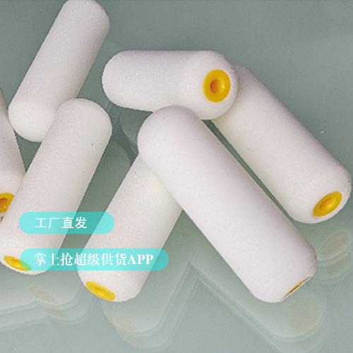 帅宁PN606E/01迷你滚筒经济实用型6寸（约150mm）管径15MM轴径6MM涤纶6mm毛高全白涤纶图3