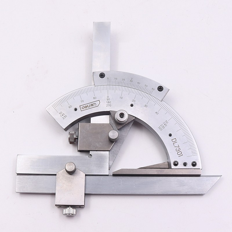 正品deli得力角度尺量角器角度尺角度仪测量工具0-320度DL7301图4