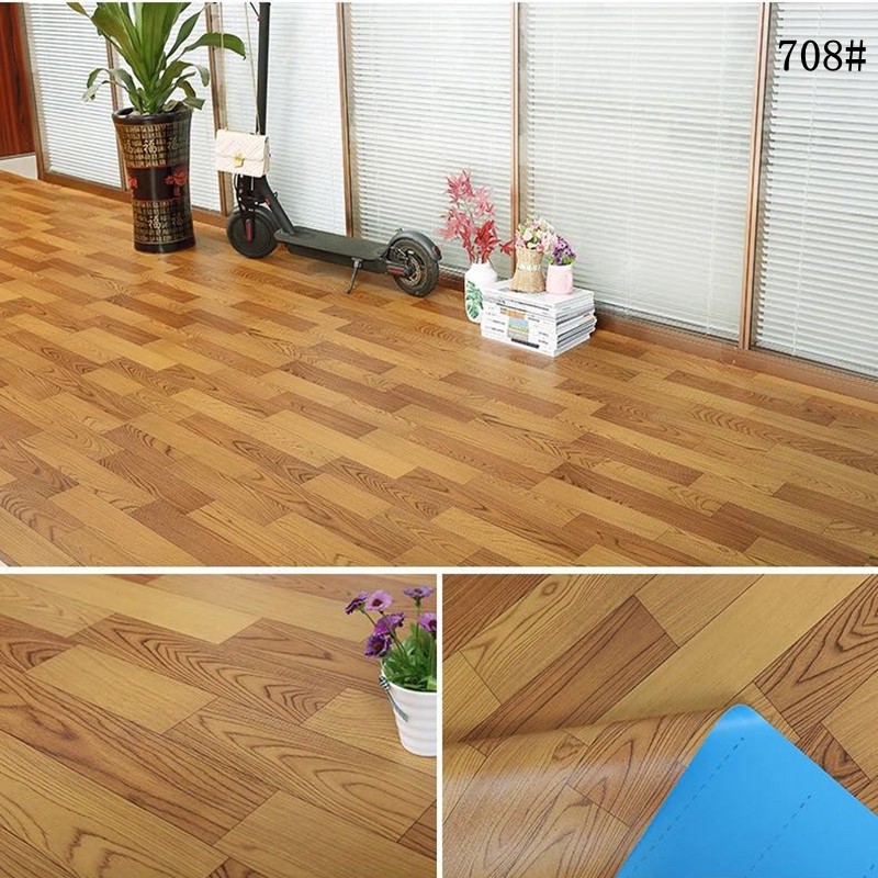 商用工程地板革老旧地面装修加铺卷材地板集成房屋临建办公室地胶图3