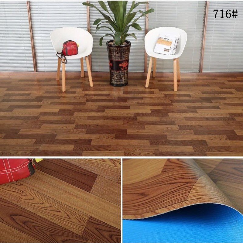 商用工程地板革老旧地面装修加铺卷材地板集成房屋临建办公室地胶图4