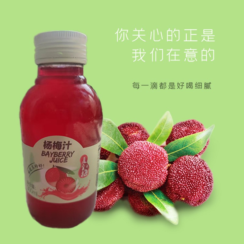 杨梅汁仙居杨梅核心产区杨梅果汁杨梅饮料300ml*15瓶/箱（整箱）图4