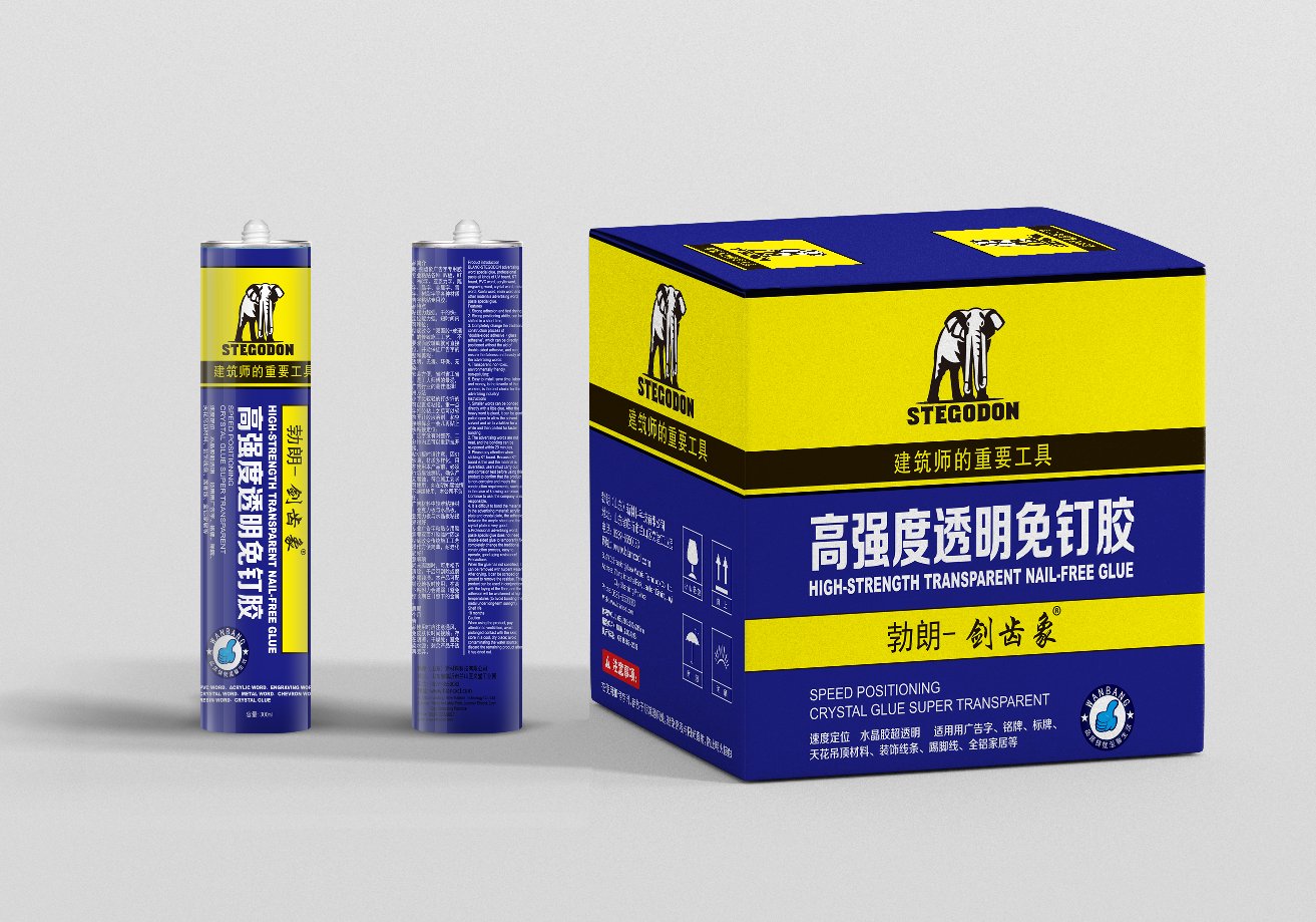 剑齿象透明免钉胶/透明免钉胶生产厂家/透明免钉胶那个品牌好图1