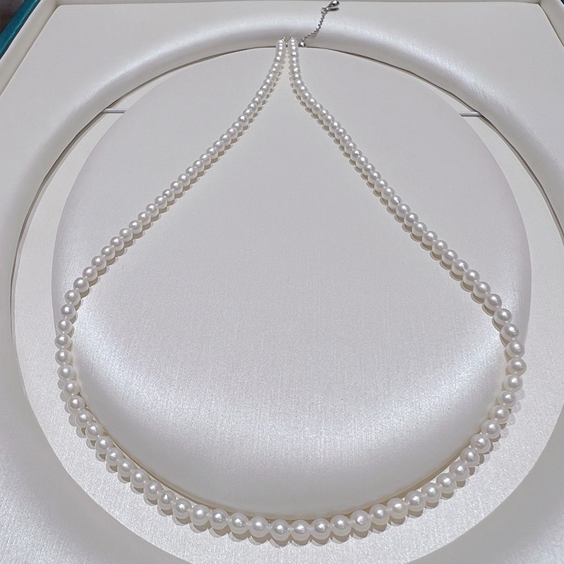 小珍珠颈链	1条	淡水珍珠	s925银可调节	3—3.5mm图1
