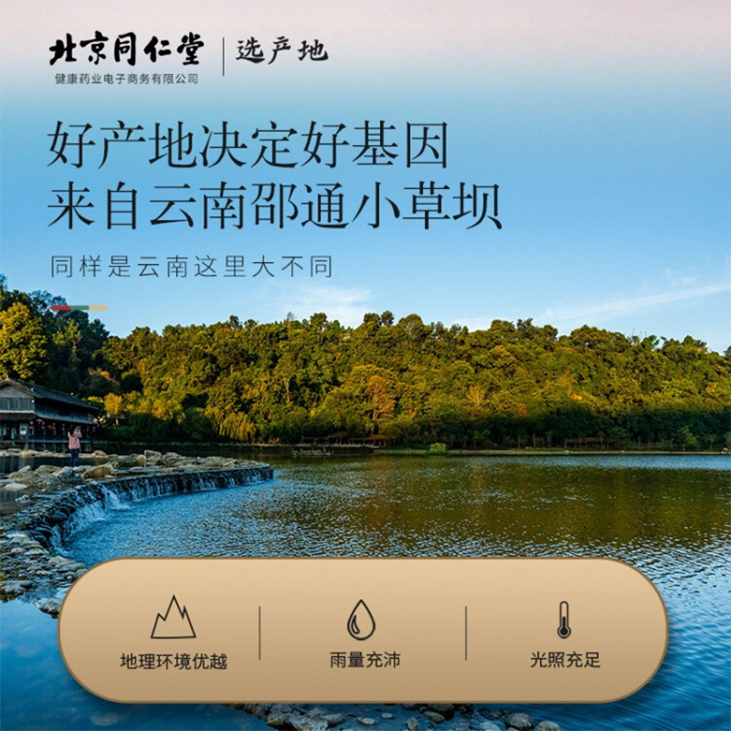 北京同仁堂 青源堂 天麻250g 云南昭通天麻非野生可切片磨天麻粉无熏硫泡酒材料养生茶礼品图5