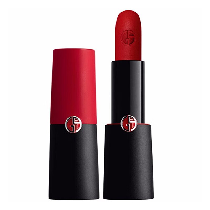阿玛尼（ARMANI）口红权力唇膏润泽哑光挚爱口红 黑管雾面 礼盒送女友老婆 挚爱口红#400 阿玛尼红(哑光)图2