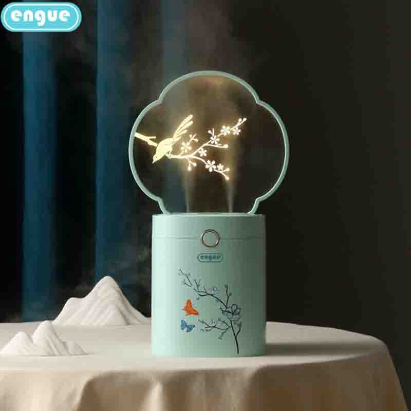 恩谷（ENGUE） engue恩谷迷你加湿器 创意旅行办公礼品 USB空气加湿器 EG-026花漾加温器图7