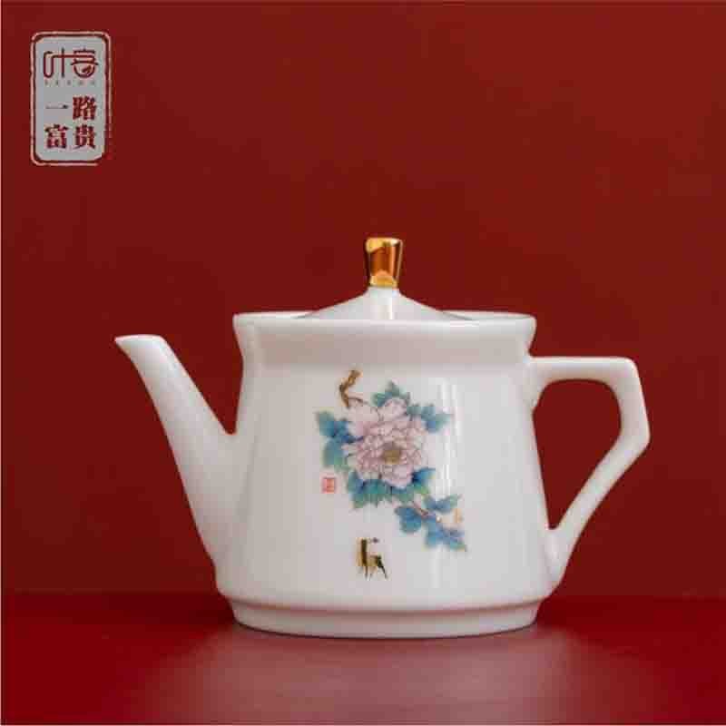 百亿补贴福利叶客【一路富贵】茶具套装茶壶组10件套图8