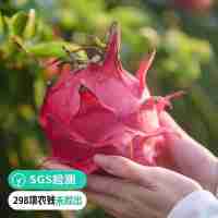 【远方检测SGS298项农残未检出 树上熟火龙果 99%的人没吃过！】 比之前的口感还要好！5斤装高端品种 金都一号 富含花青素