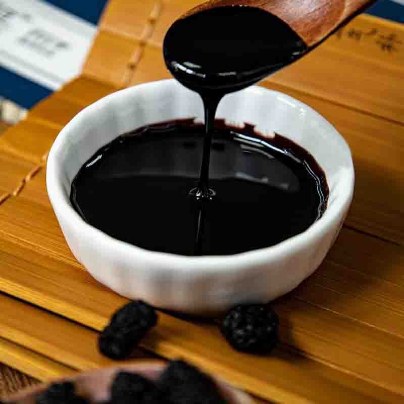 有机日【通过远方308项检测 有机桑葚膏】源自大凉山9万亩有机桑园，30年老桑树结果，低温萃取熬膏，1条有机桑葚膏≈33颗鲜桑葚图4