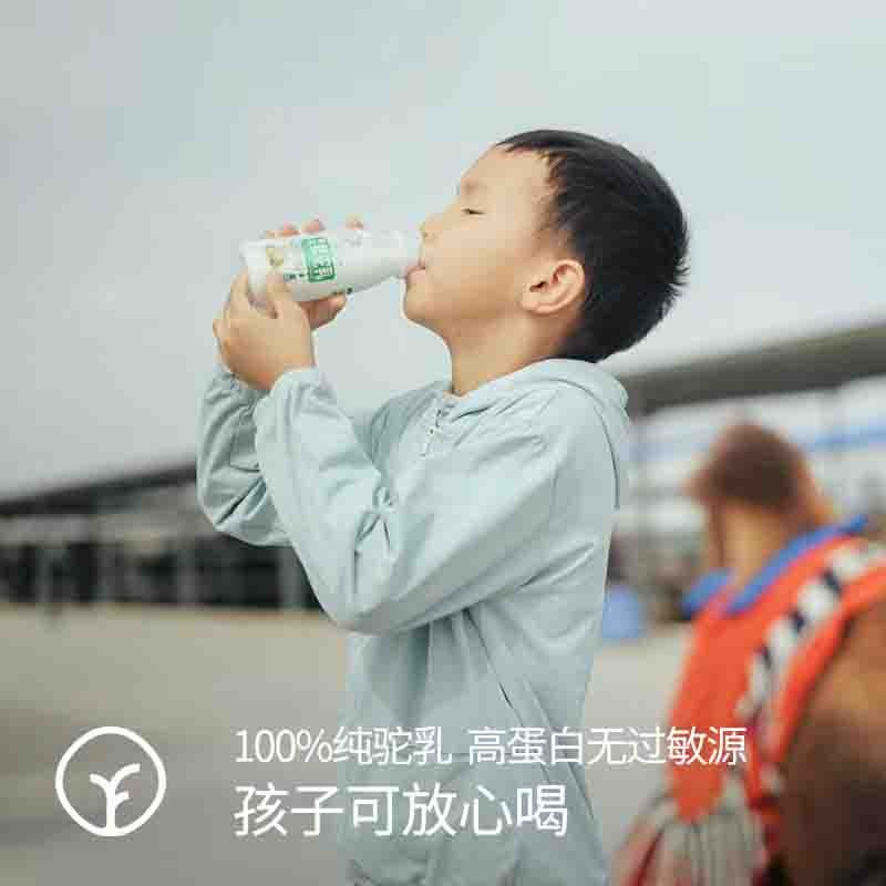 【通过远方132项检测 远方的梦想定制有机鲜驼乳200ml*7瓶 低温短保鲜驼乳 保质期12天】巴氏低温灭菌 低温罐装保留驼奶原始的味道 口感鲜活醇厚图2