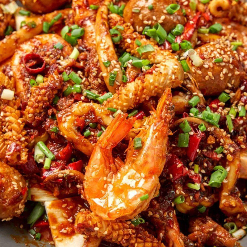 干锅鱿鱼虾图4