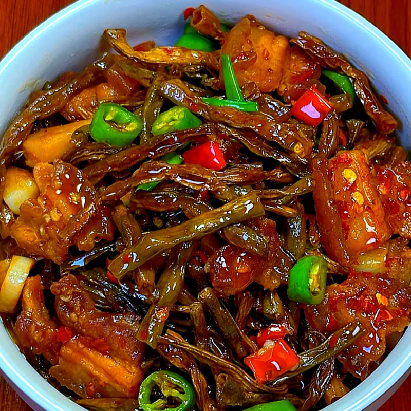 五花肉干豆角图2