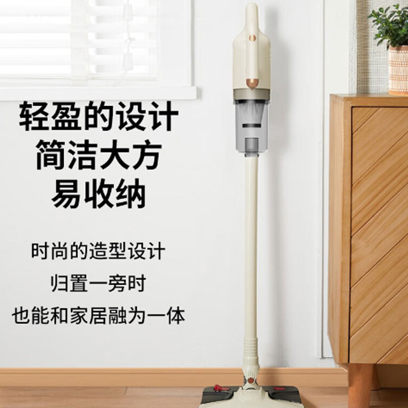 HYUNDAI韩国家用吸拖一体除尘器手持有线轻量化设计三重过滤配除螨仪壁挂式收纳二合一强劲吸力吸拖一体机LF-25A【主机(含1个海帕)*1，延长管*1，两用刷*1，海帕滤芯*2，水箱+拖布*1，拖布图5