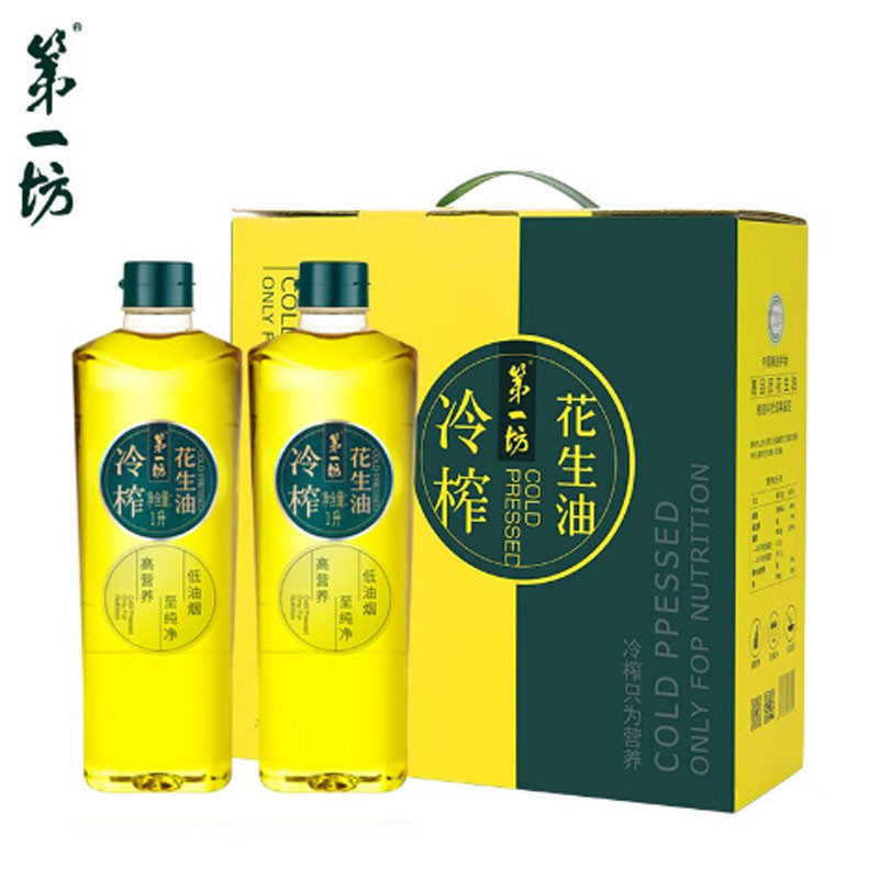 第-坊 冷榨花生油1L*2礼盒包装 粮油 送礼 食用油图5