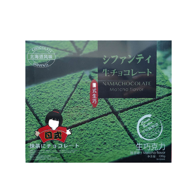 可缇每日生巧100g北海道风味零食休闲生日抹茶七夕情人节礼物 原味/抹茶 口味任选图1
