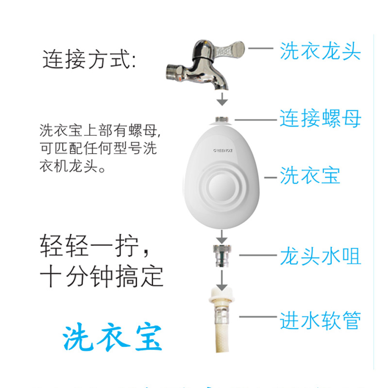 洗衣宝 洗衣无需洗衣液，杀菌消毒无残留，呵护肌肤图4