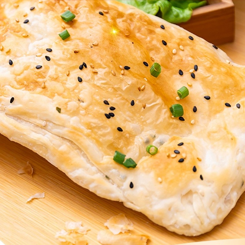 商用烤箱油酥烧饼坯早餐速食葱油烧饼餐饮小吃饭店批发50g*50只/2500g/袋图2