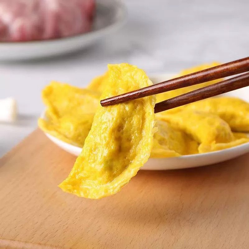 黄金蛋饺10个/包鸡肉速冻饺子营养早餐空气炸锅火锅麻辣烫食材半成品图4
